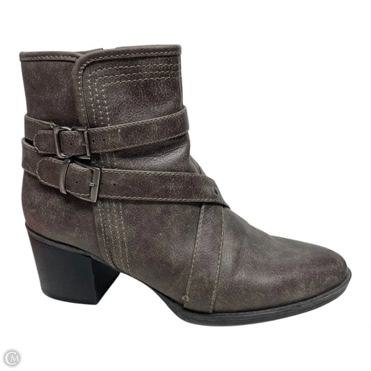 Boots Ankle Heels By Natural Soul In Taupe, Size: 8.5