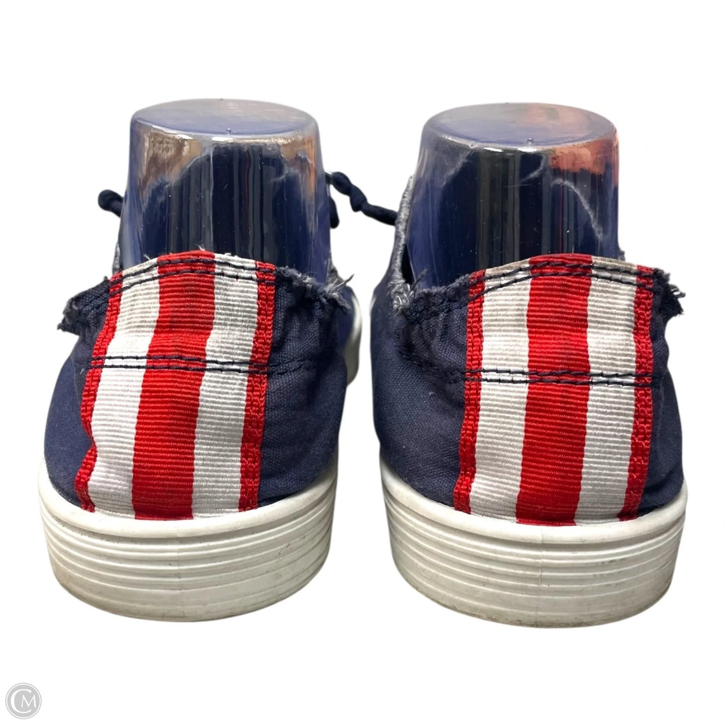 Shoes Sneakers By Madden Girl In Blue & White, Size: 11
