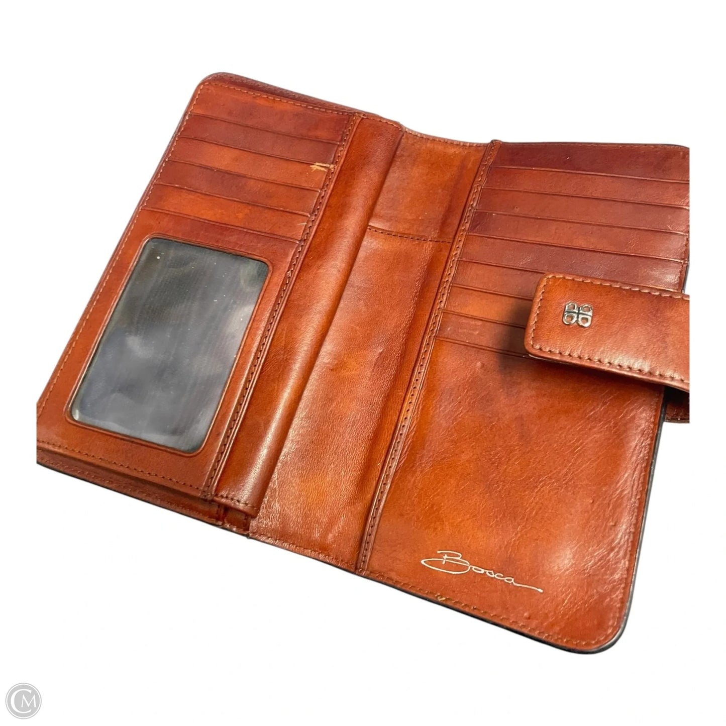 Wallet Leather By bosca, Size: Medium