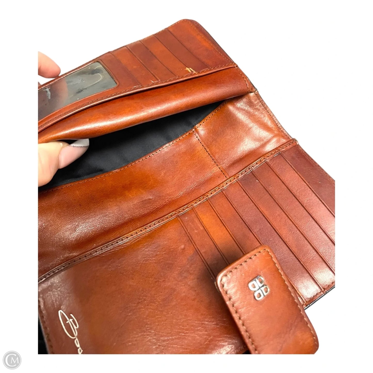 Wallet Leather By bosca, Size: Medium