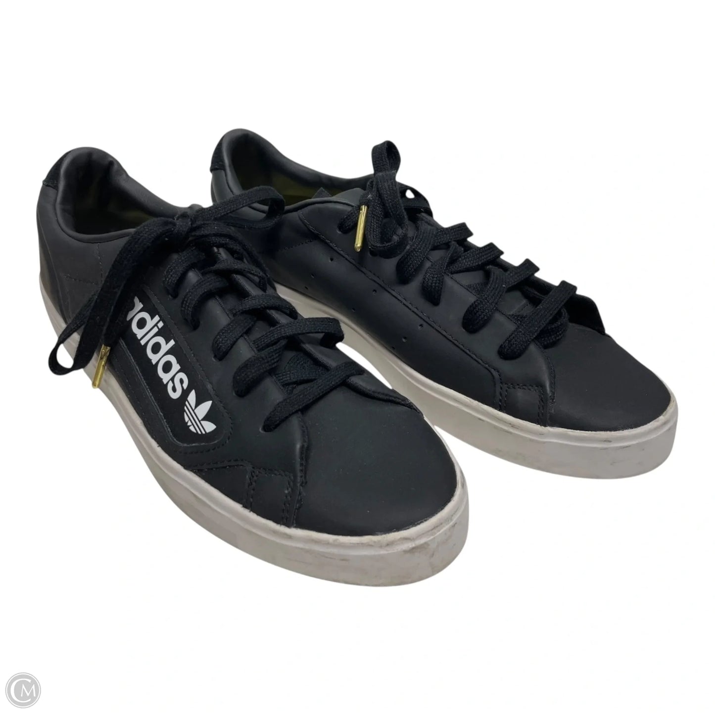 Shoes Sneakers By Adidas In Black & White, Size: 9