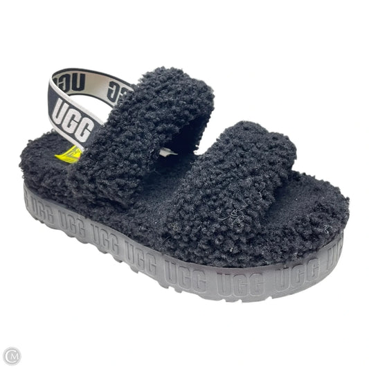 Sandals Designer By Ugg In Black & White, Size: 8
