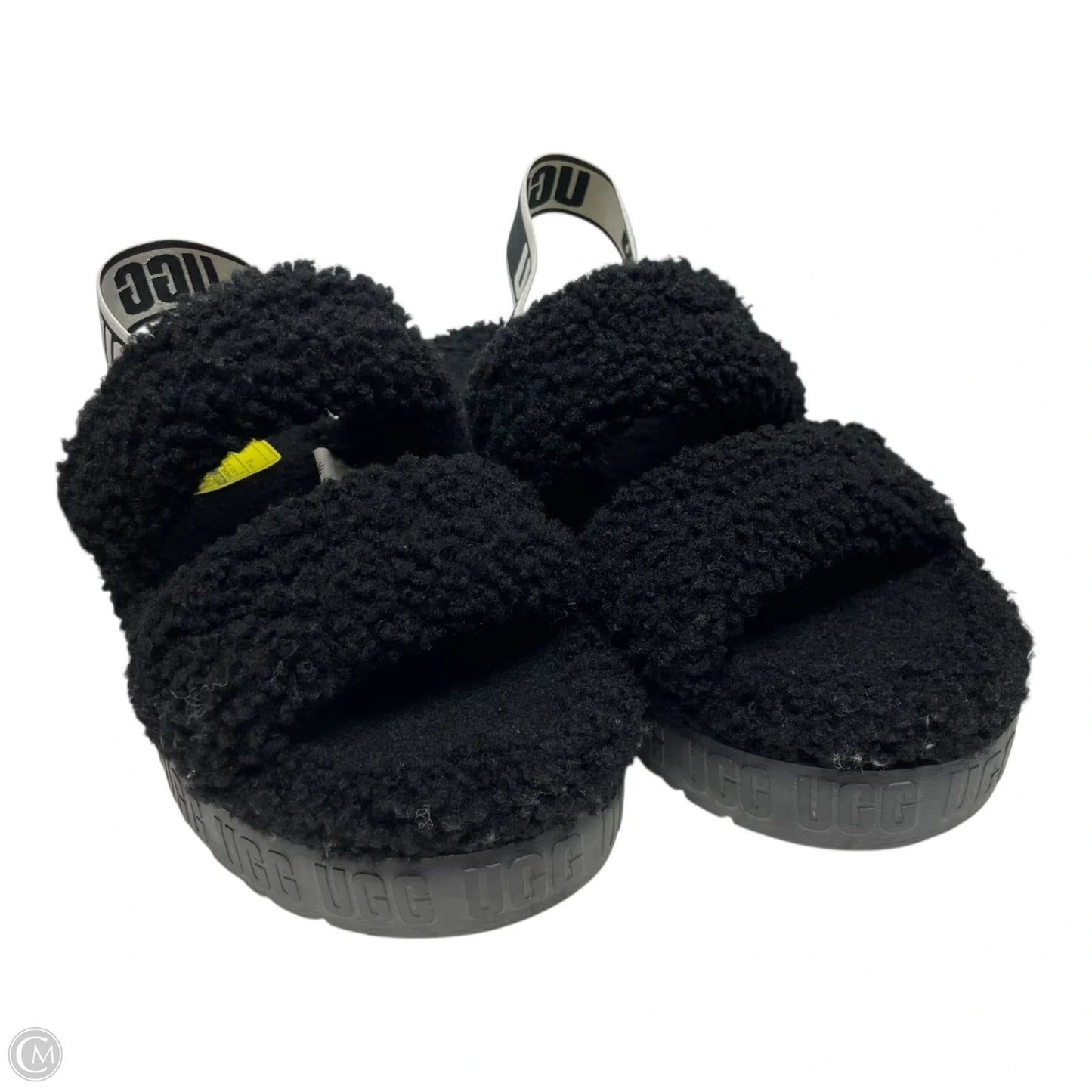 Sandals Designer By Ugg In Black & White, Size: 8