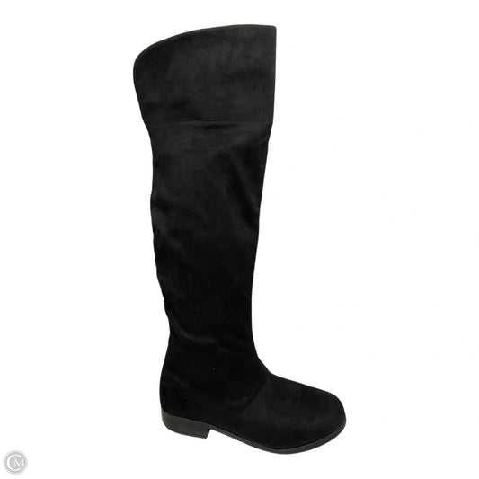 Boots Over-the-knee Heels By Clothes Mentor In Black, Size: 10