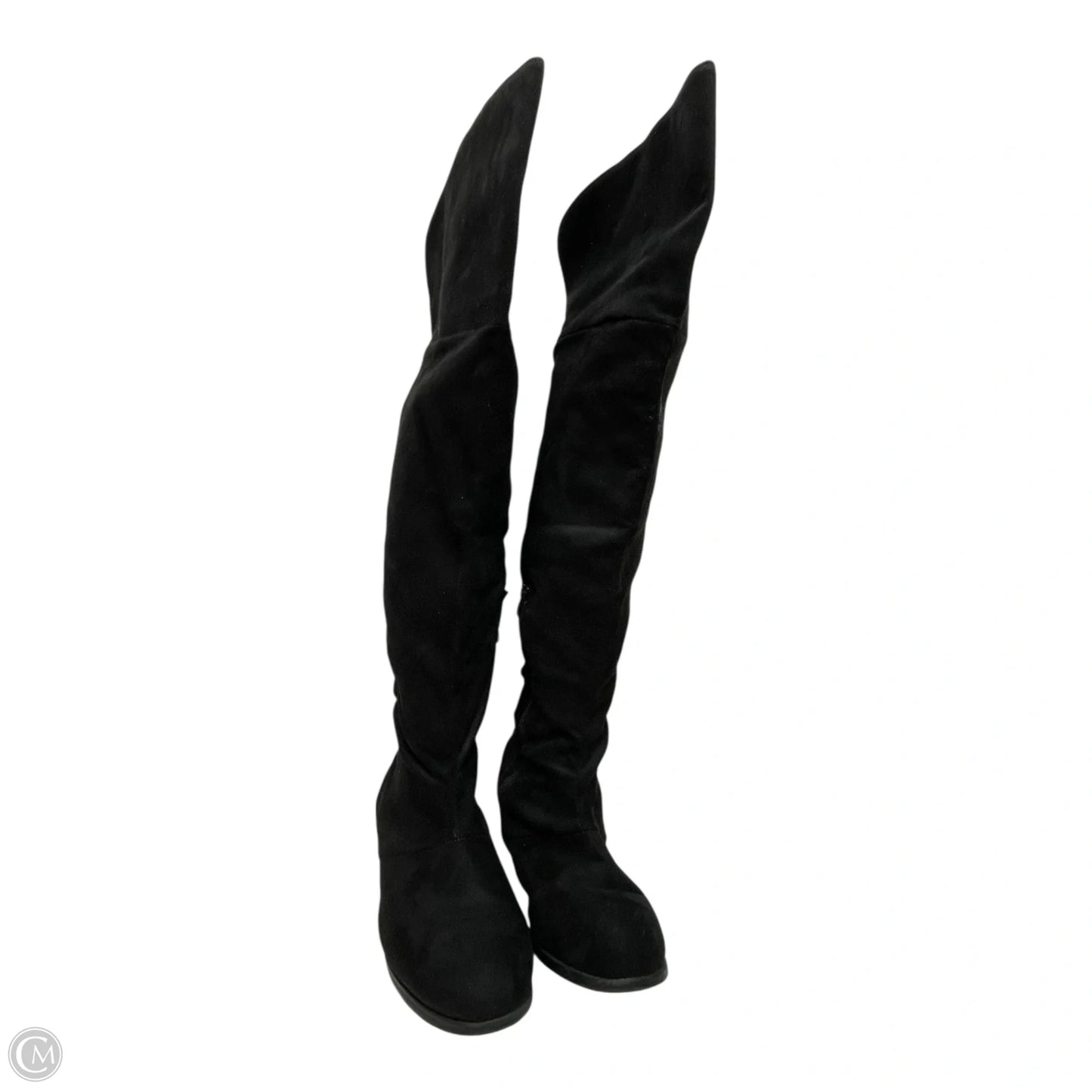 Boots Over-the-knee Heels By Clothes Mentor In Black, Size: 10