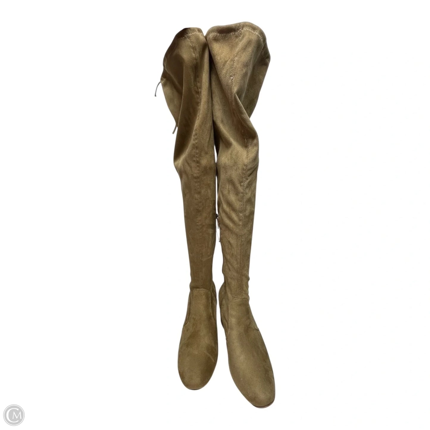 Boots Over-the-knee Heels By Clothes Mentor In Tan, Size: 10