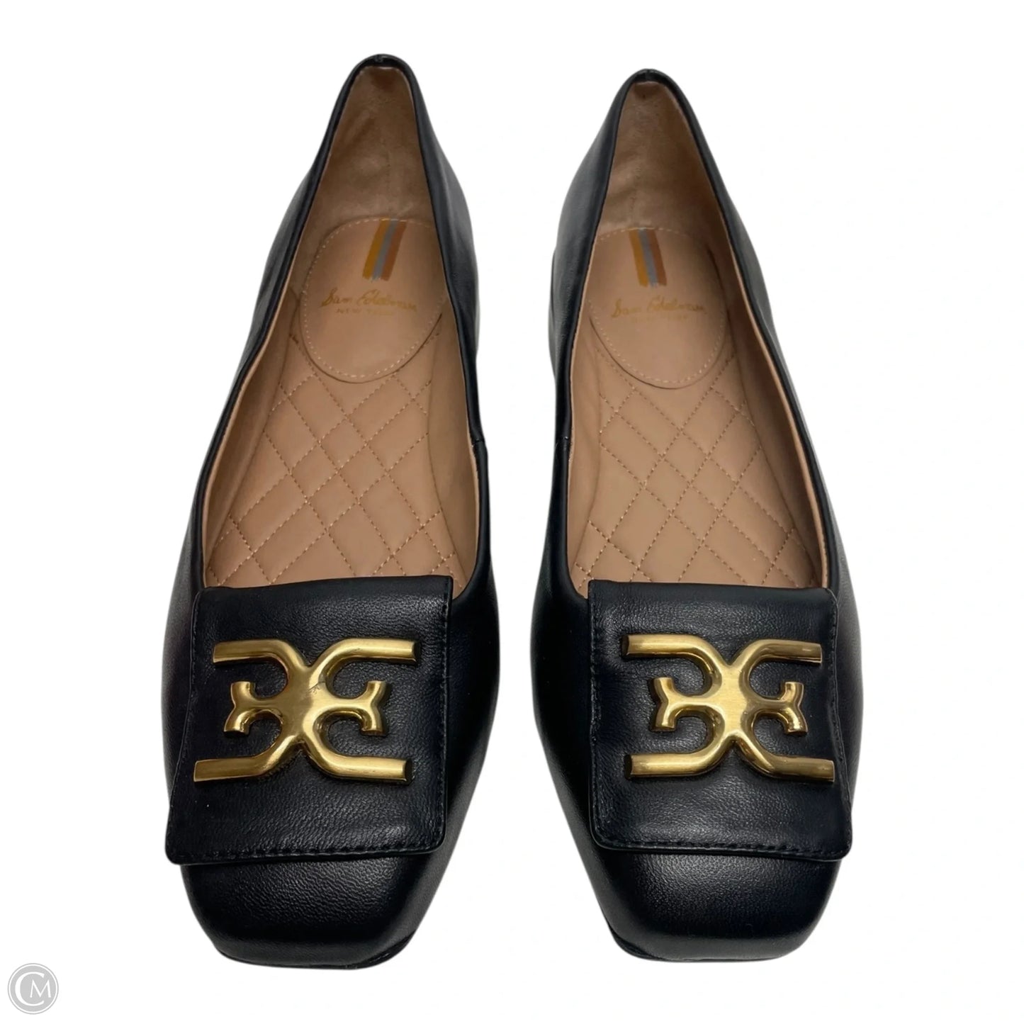 Shoes Heels Block By Sam Edelman In Black & Gold, Size: 6.5