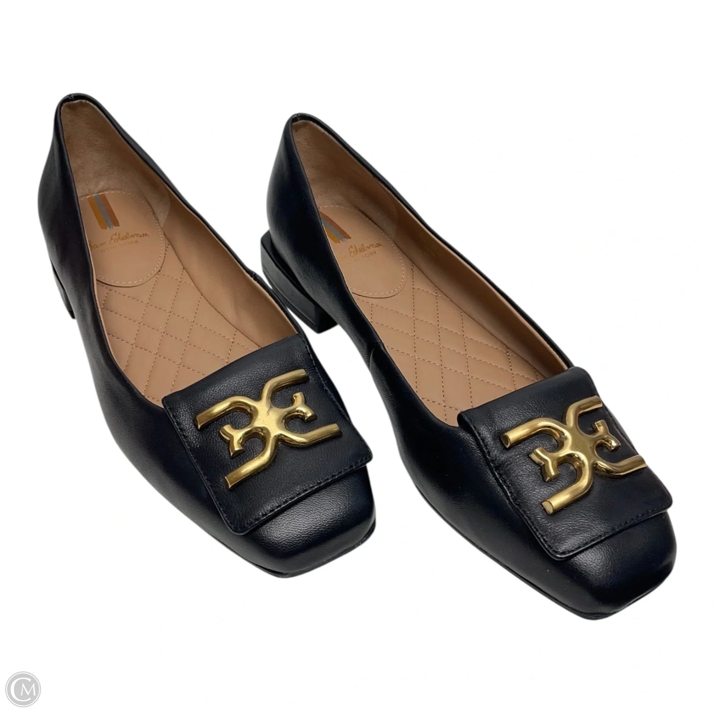 Shoes Heels Block By Sam Edelman In Black & Gold, Size: 6.5