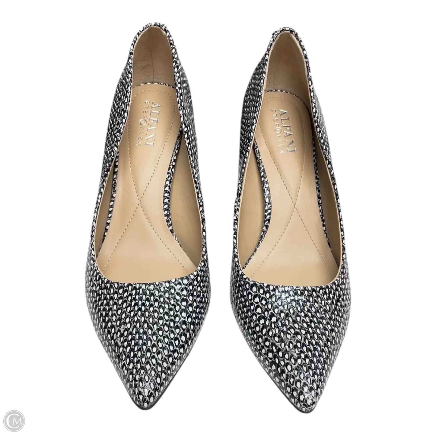 Shoes Heels Kitten By Alfani In Black & White, Size: 6.5