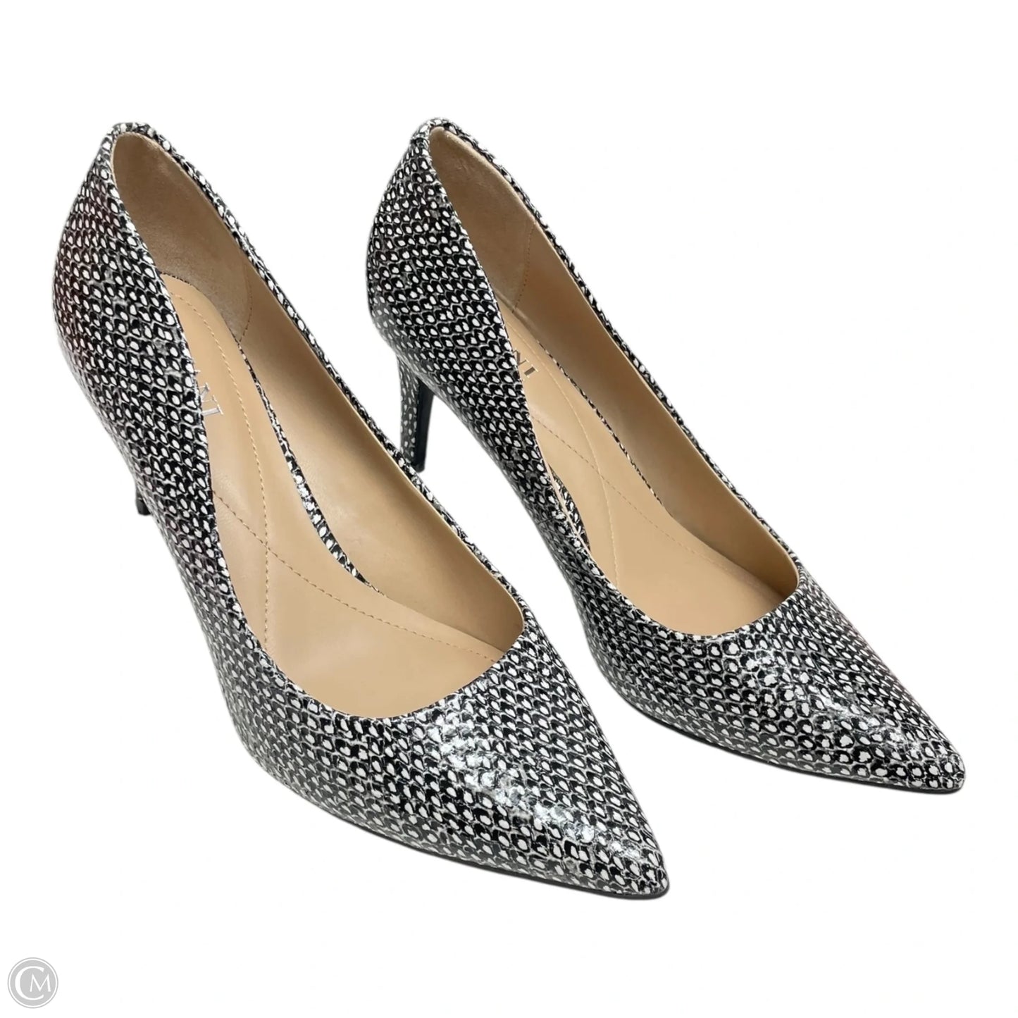 Shoes Heels Kitten By Alfani In Black & White, Size: 6.5