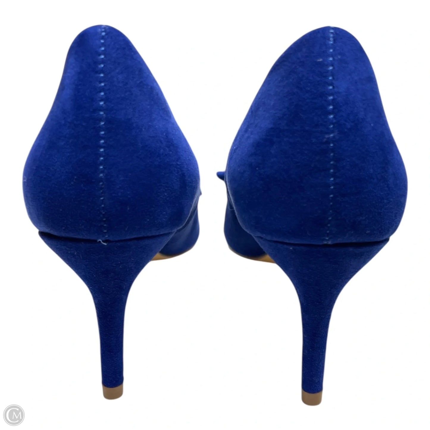 Shoes Heels Kitten By mark royal In Blue & Tan, Size: 6.5