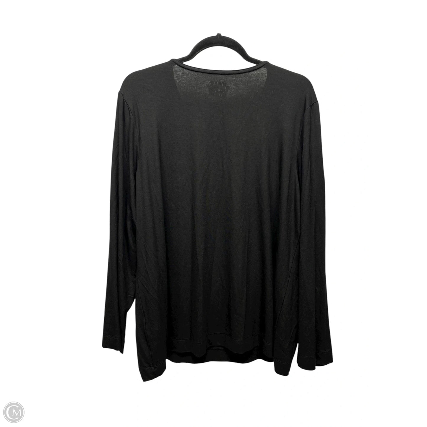 Top Long Sleeve Basic By Chicos In Black, Size: Xl