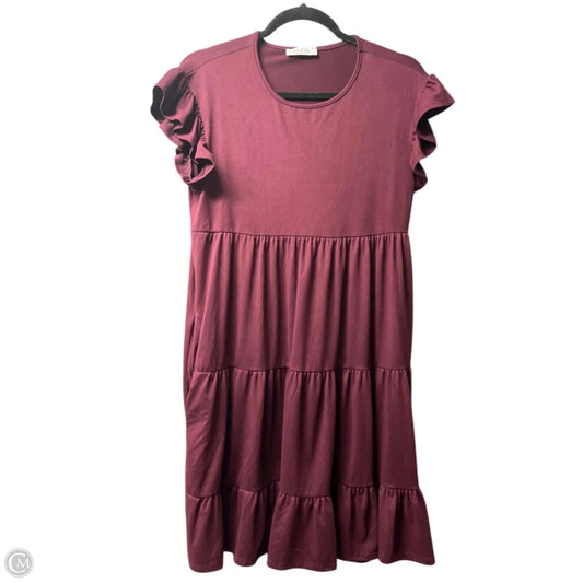 Dress Casual Short By you & me In Maroon, Size: S