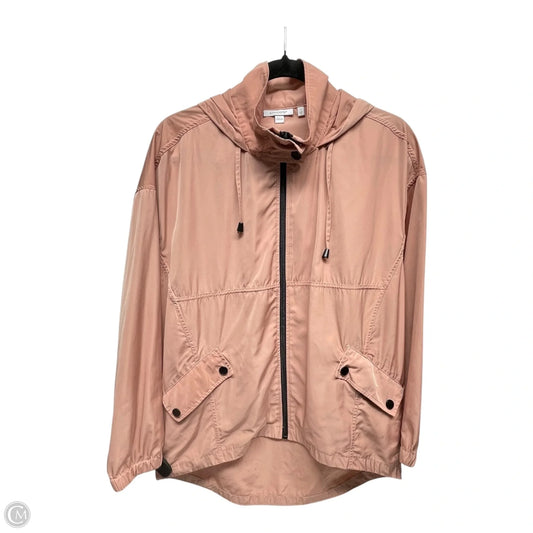 Jacket Windbreaker By Chicos In Pink, Size: M