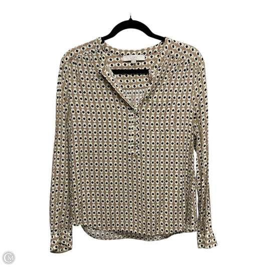 Top Short Sleeve By Loft In Multi-colored, Size: M