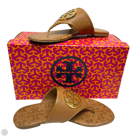 Sandals Designer By Tory Burch In Brown, Size: 7