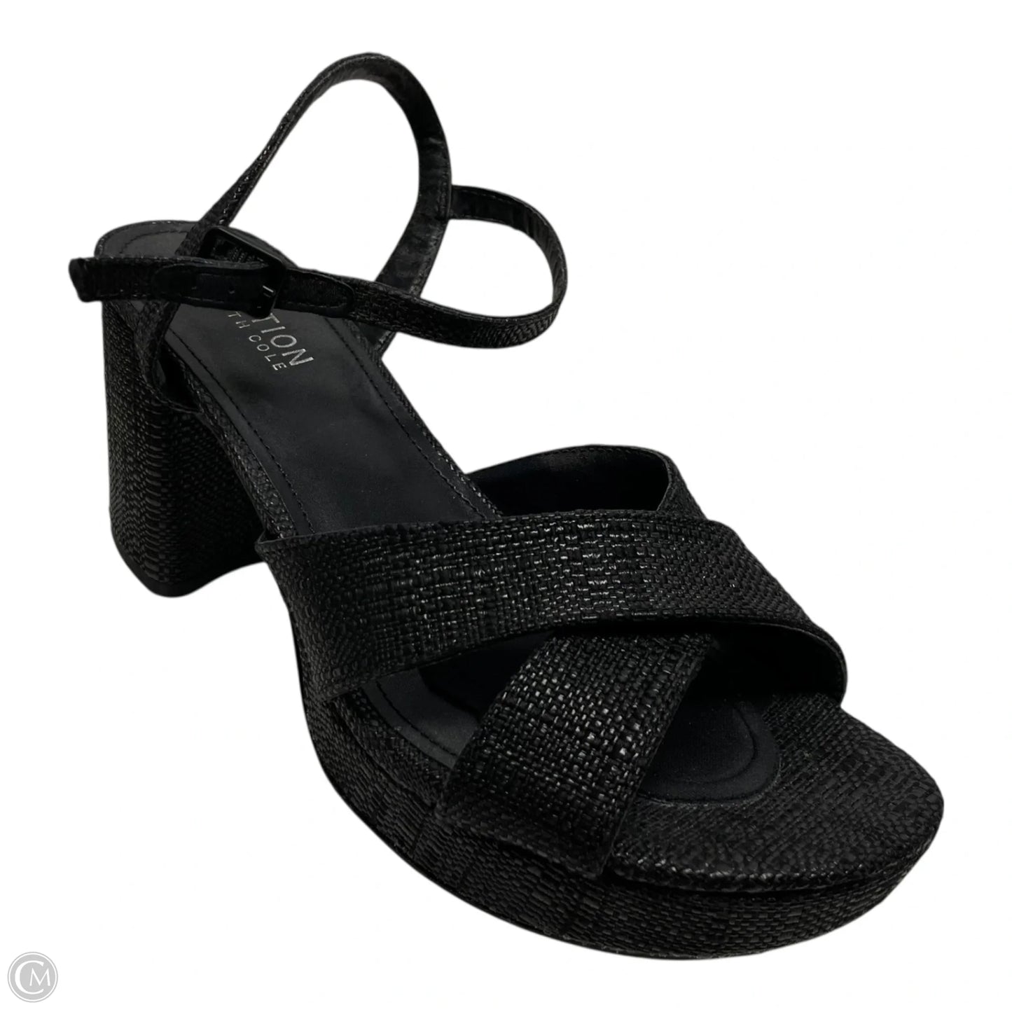 Sandals Heels Block By Kenneth Cole In Black, Size: 9