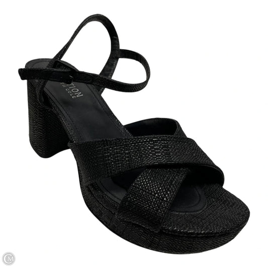 Sandals Heels Block By Kenneth Cole In Black, Size: 9