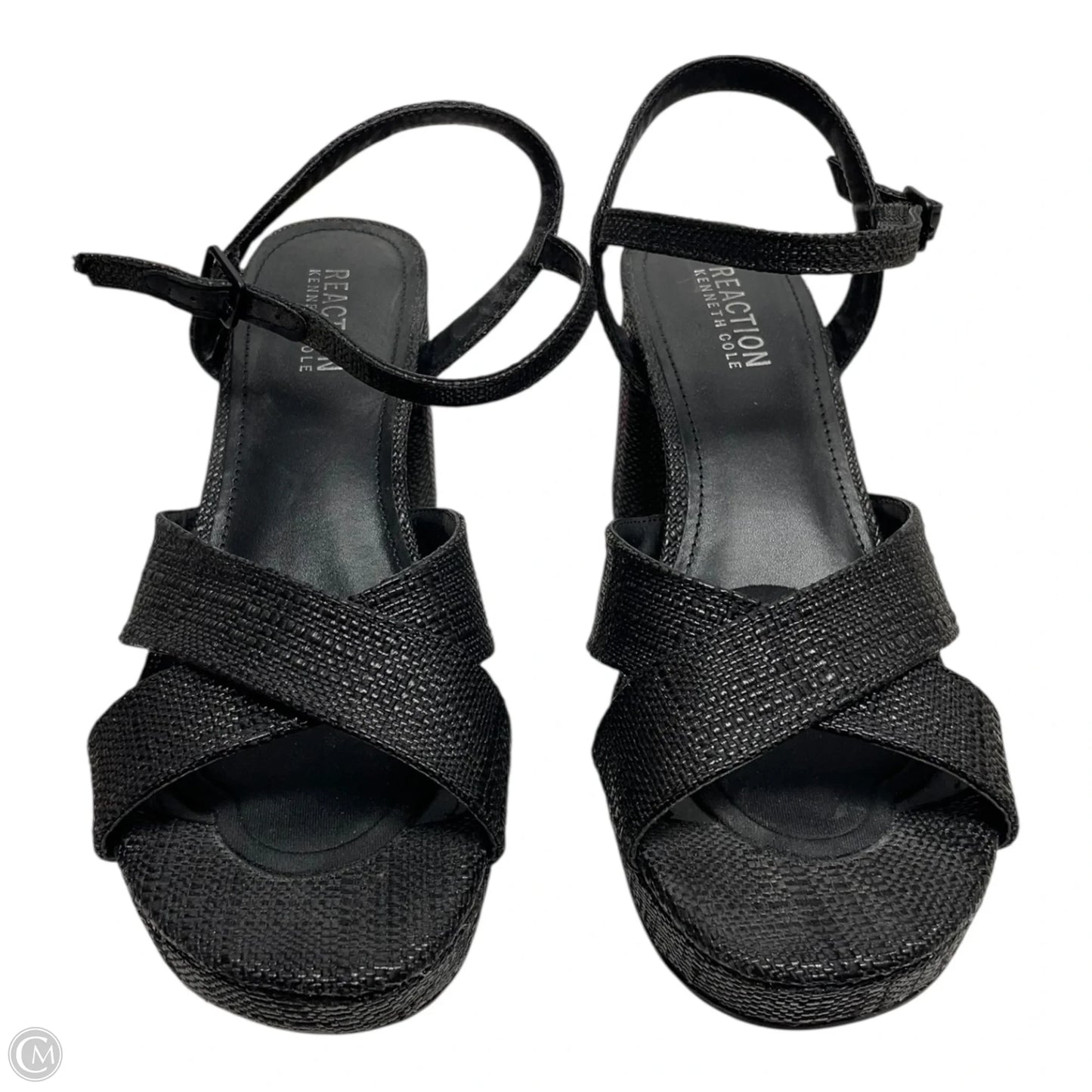 Sandals Heels Block By Kenneth Cole In Black, Size: 9