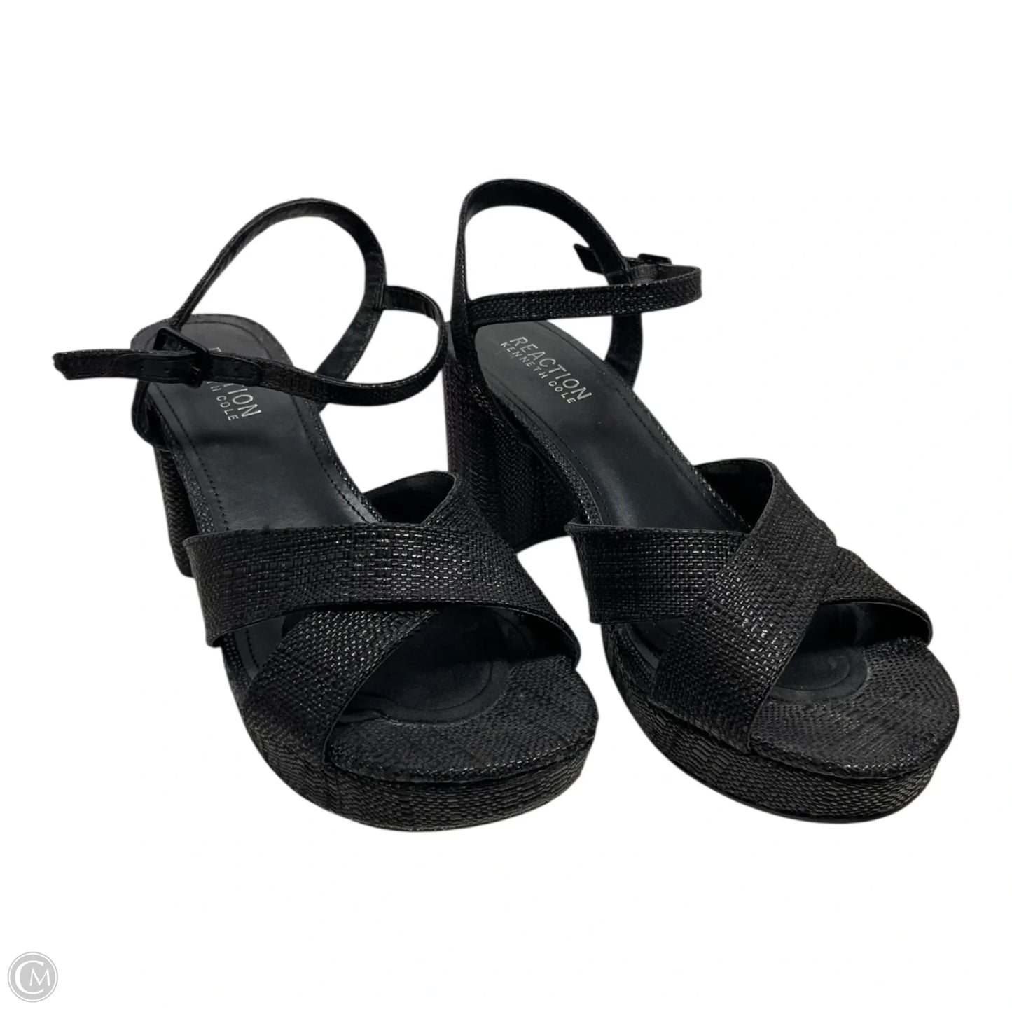 Sandals Heels Block By Kenneth Cole In Black, Size: 9