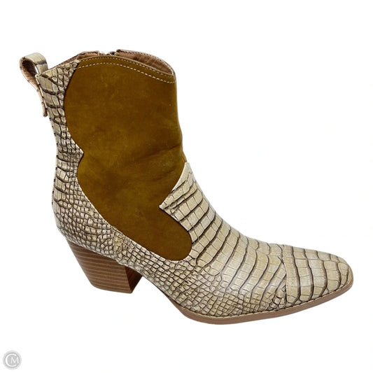 Boots Western By Coconuts In Snakeskin Print, Size: 8