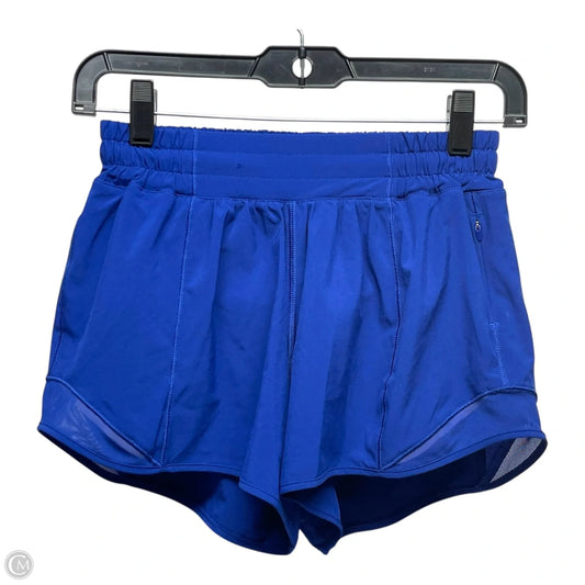 Athletic Shorts By Lululemon In Blue, Size: 4