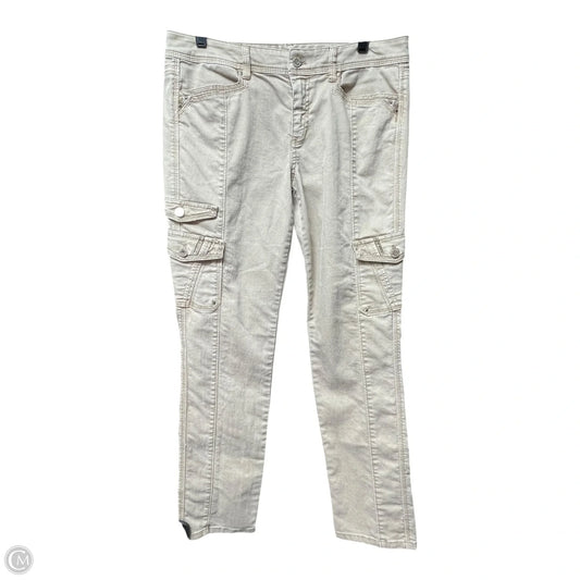 Jeans Straight By White House Black Market In Beige, Size: 8