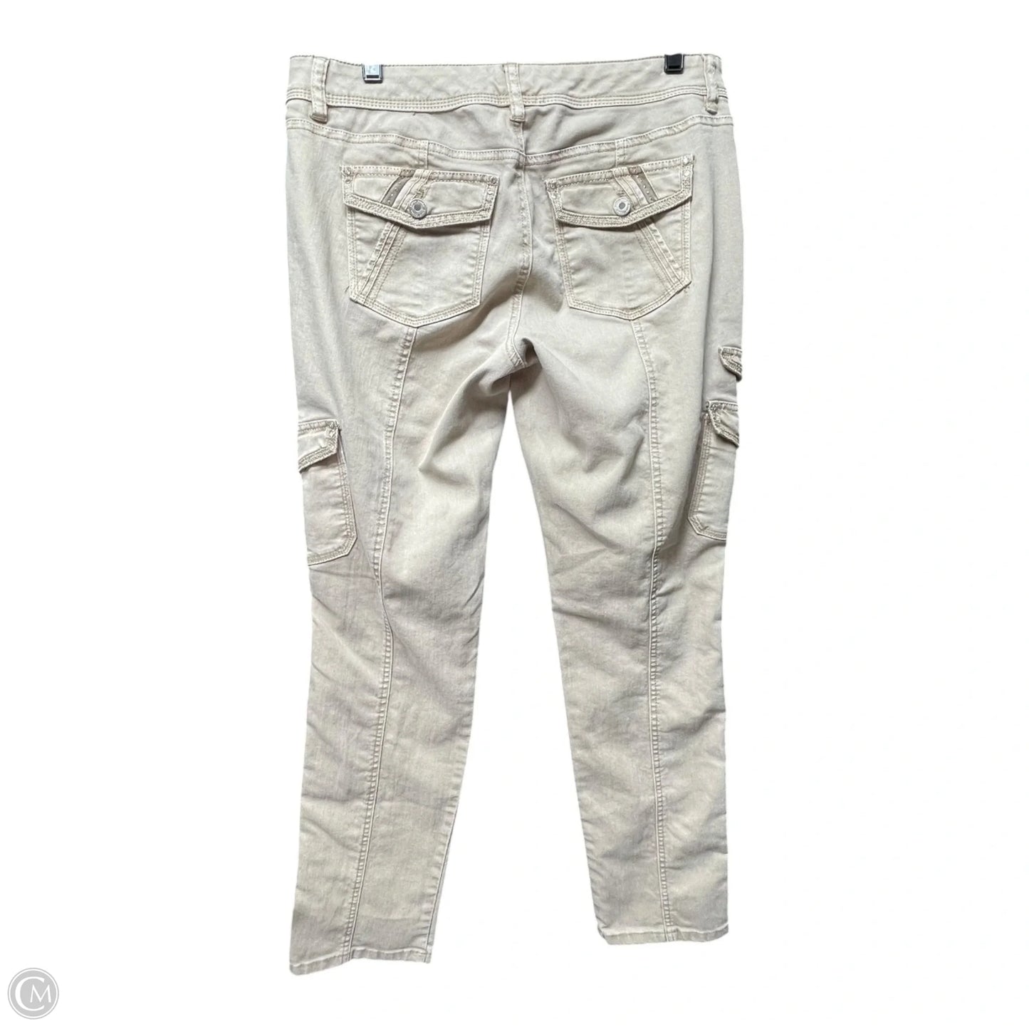 Jeans Straight By White House Black Market In Beige, Size: 8