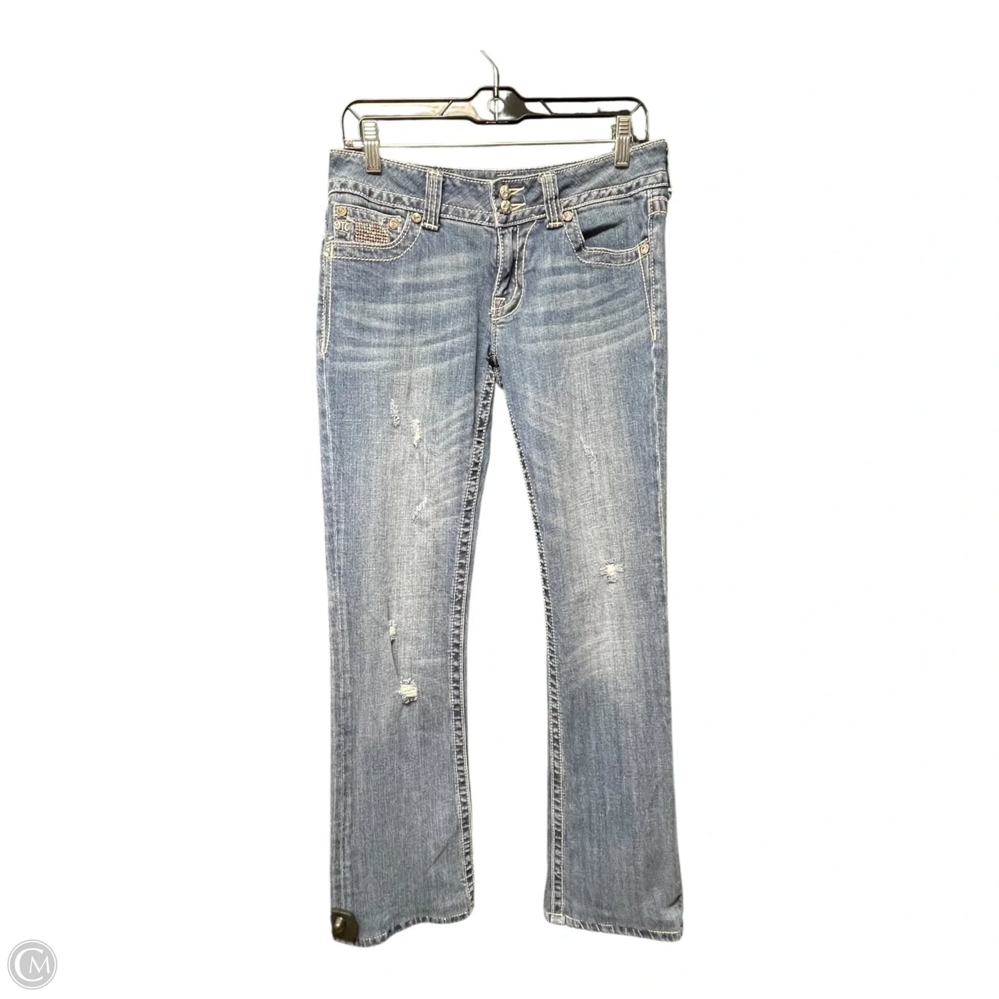 Jeans Straight By Miss Me In Blue Denim, Size: 8