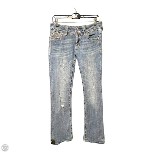 Jeans Straight By Miss Me In Blue Denim, Size: 8