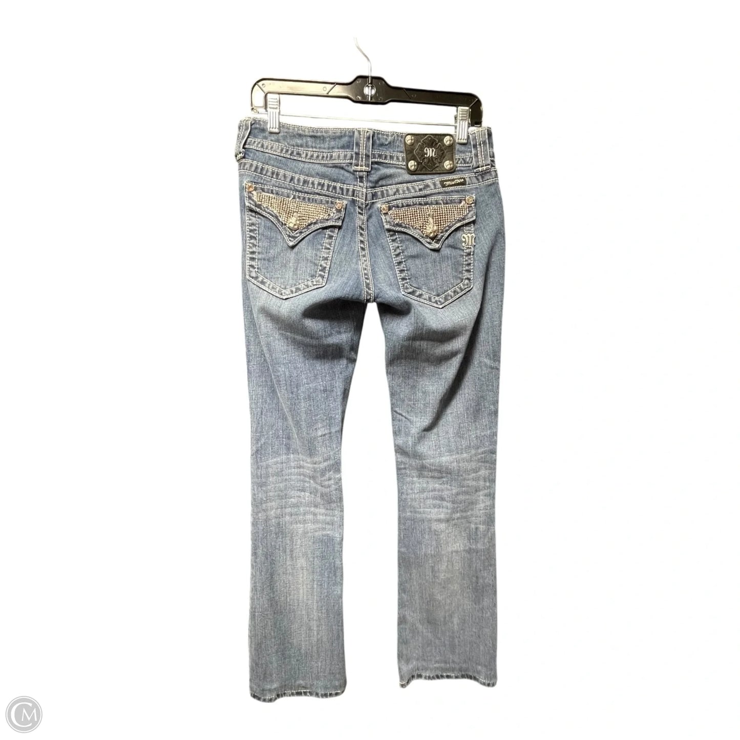 Jeans Straight By Miss Me In Blue Denim, Size: 8
