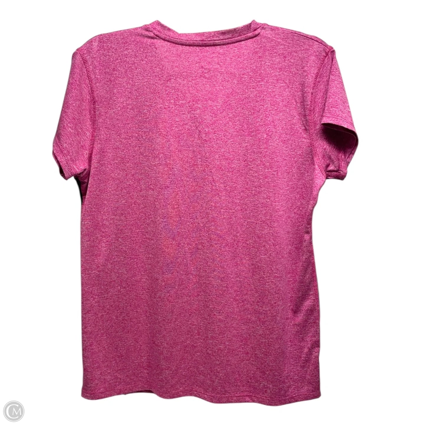 Athletic Top Short Sleeve By Beverly Hills Polo Club In Black & Pink, Size: L