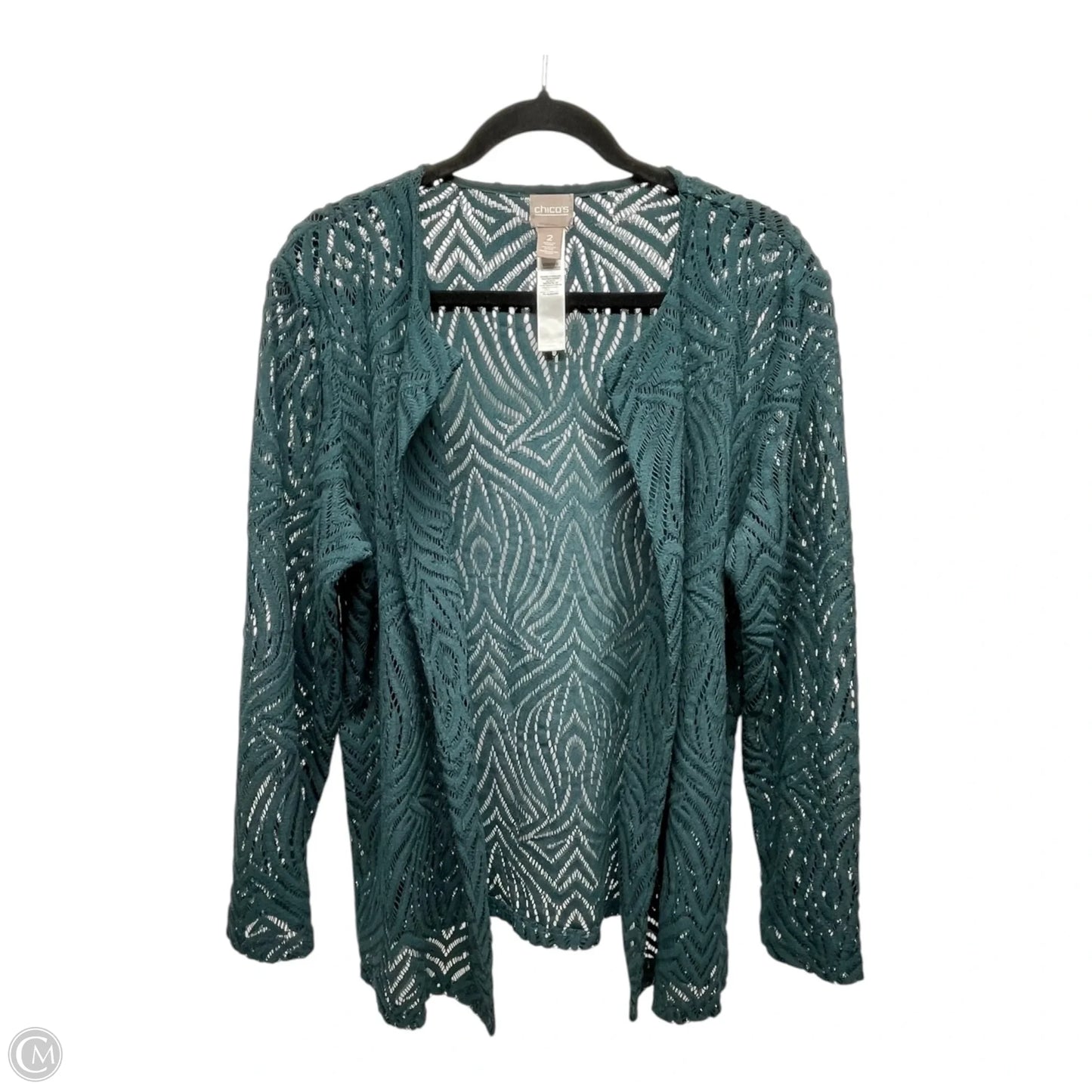 Cardigan By Chicos In Green, Size: L