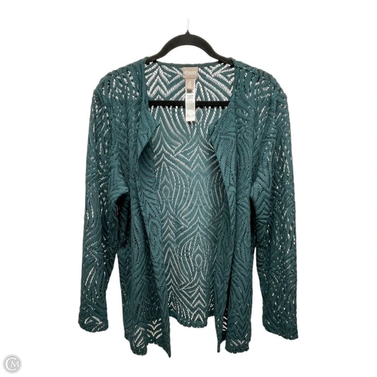 Cardigan By Chicos In Green, Size: L