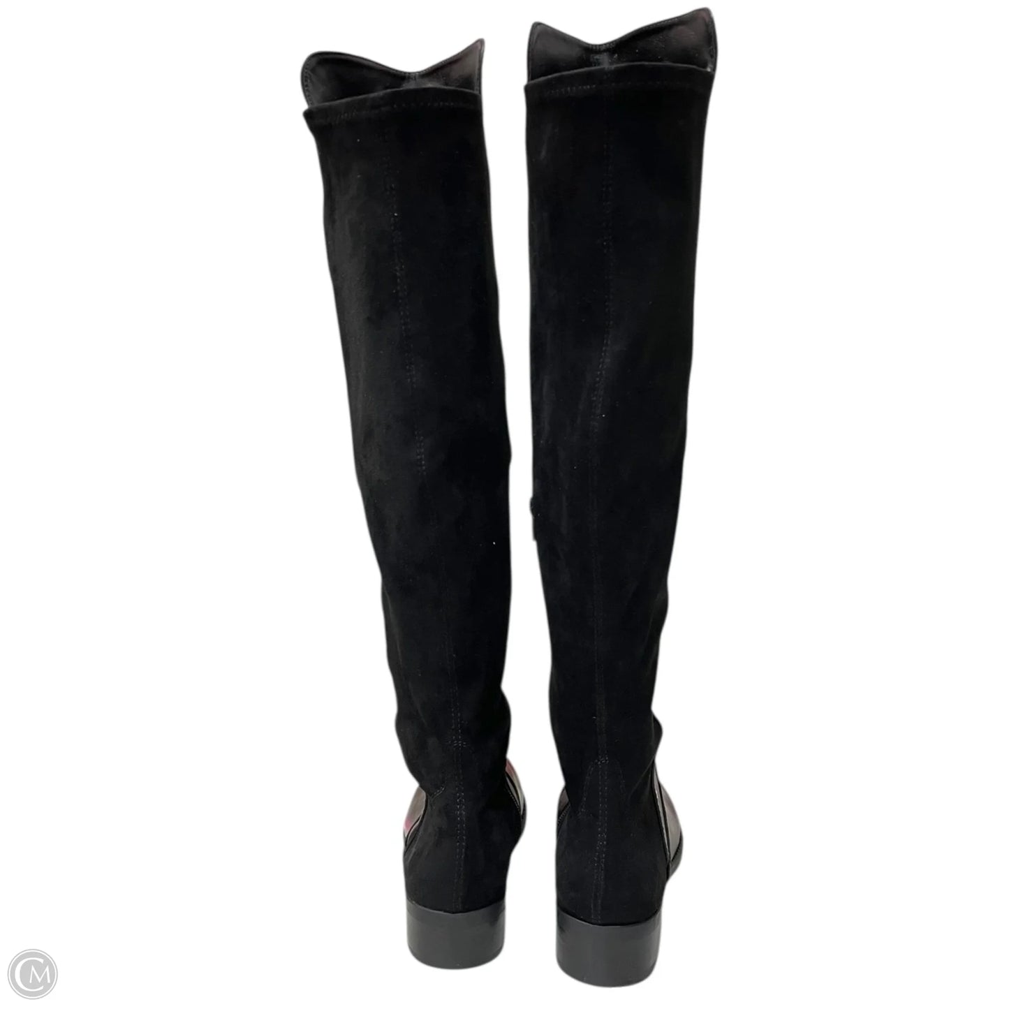 Boots Knee Flats By Clothes Mentor In Black, Size: 7.5