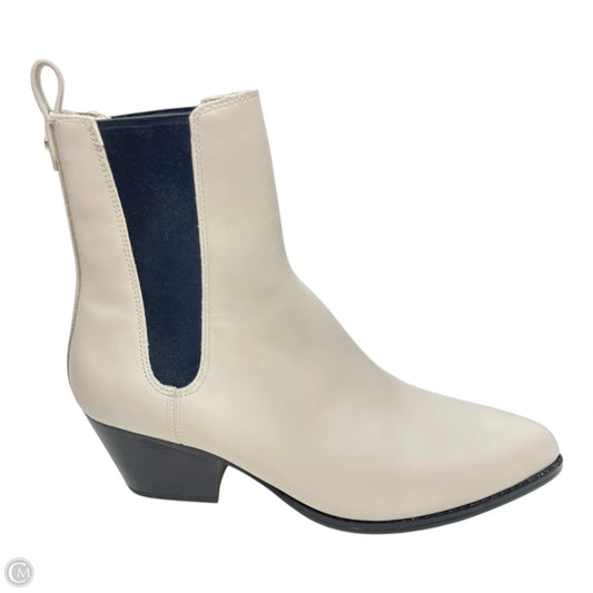 Boots Ankle Heels By Michael By Michael Kors In Black & Cream, Size: 9