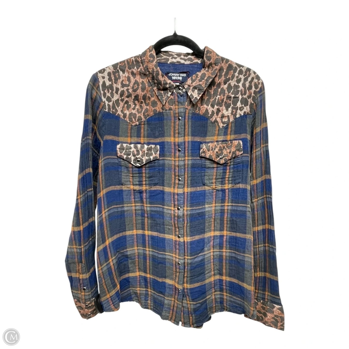 Top Long Sleeve By Johnny Was In Animal Print, Size: M