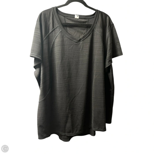 Athletic Top Short Sleeve By Xersion In Black, Size: 3x