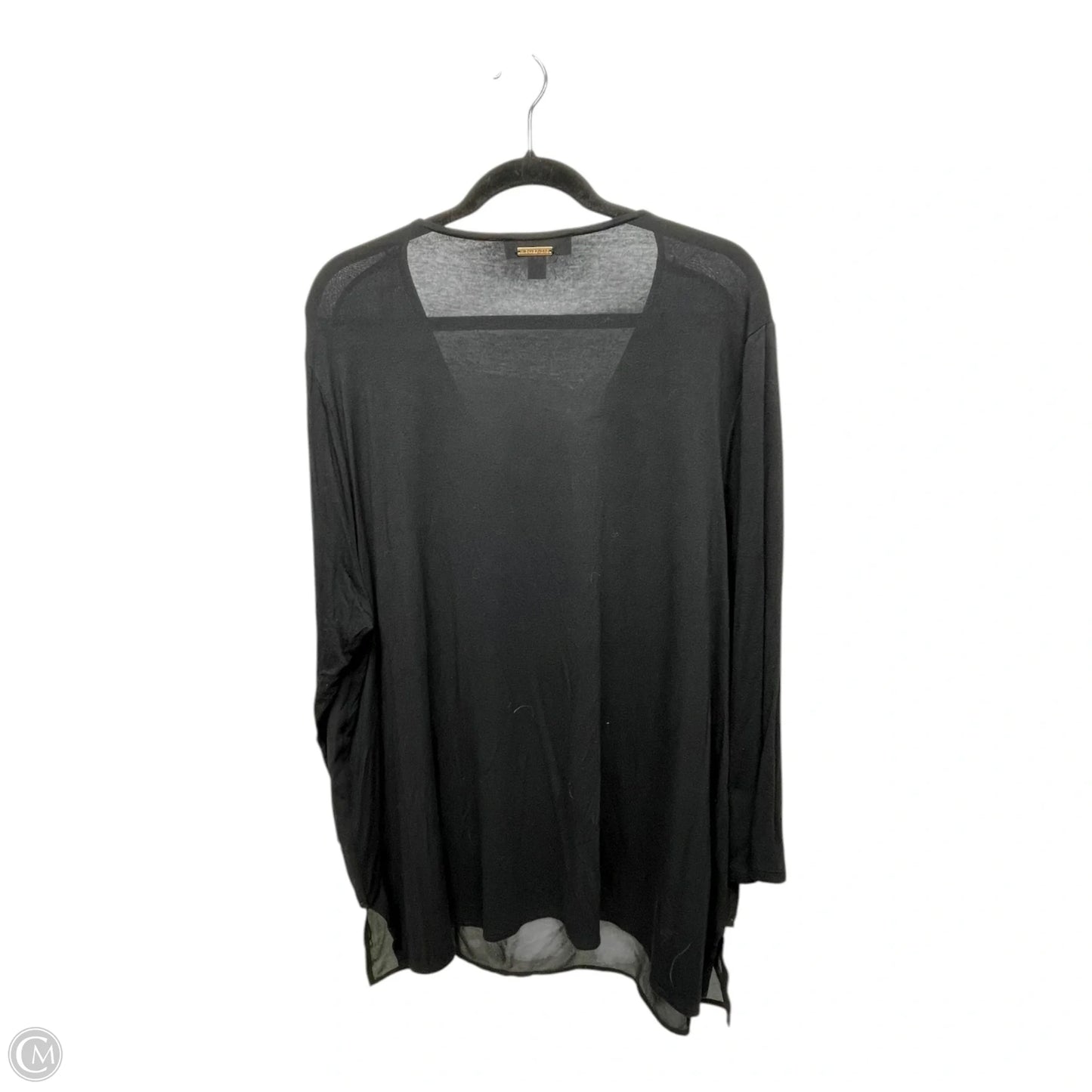 Top 3/4 Sleeve By Michael By Michael Kors In Black, Size: 3x