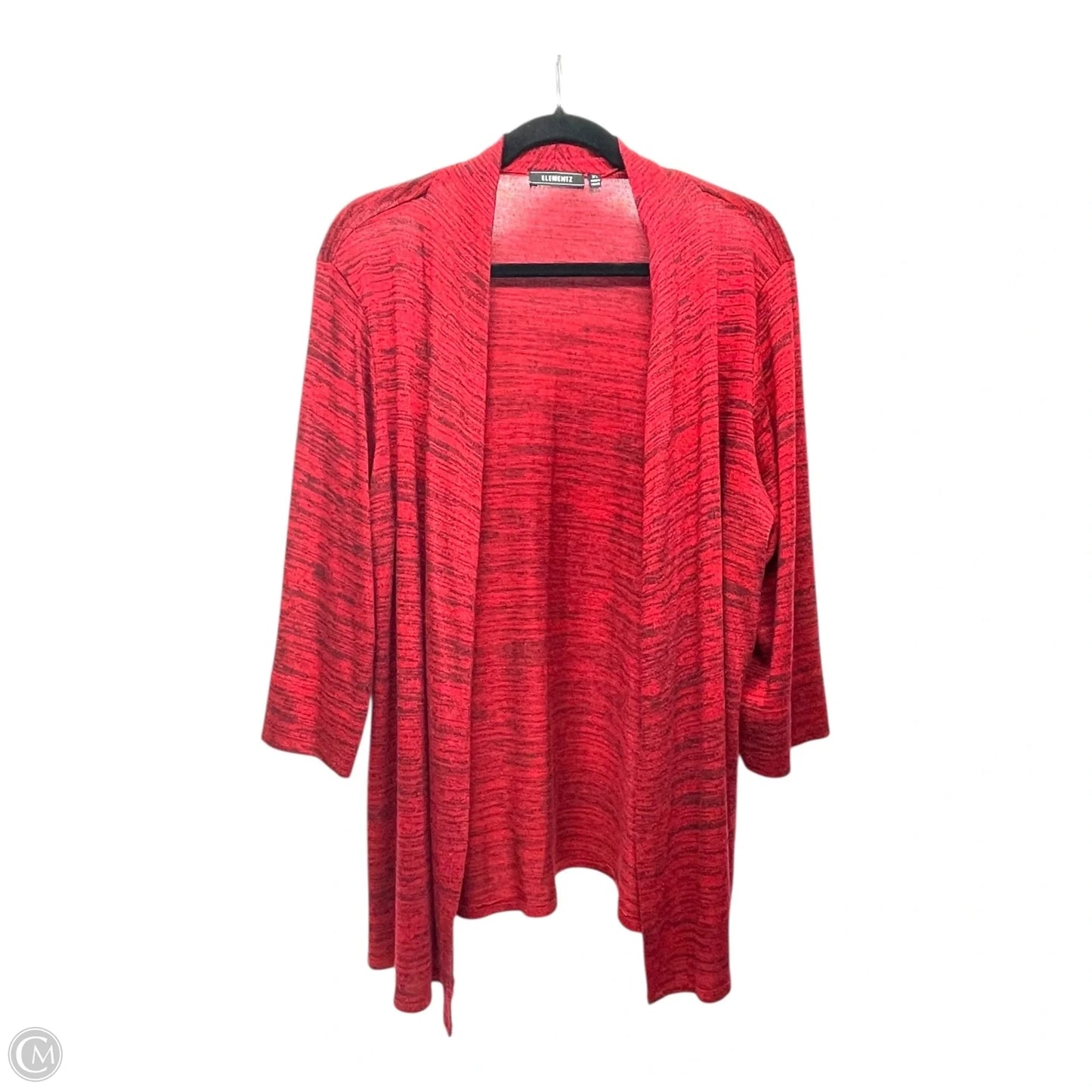 Cardigan By Elementz In Red, Size: Xl