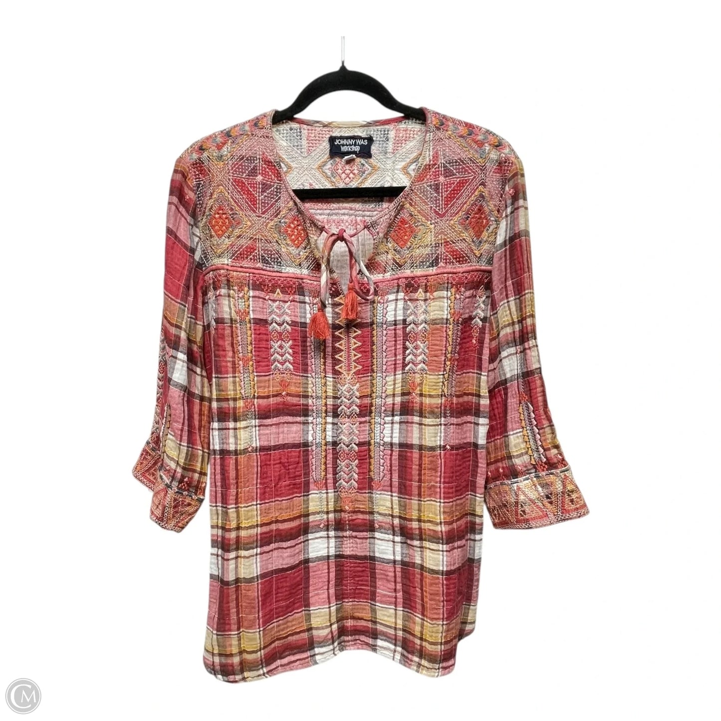 Top Long Sleeve By Johnny Was In Multi-colored, Size: S