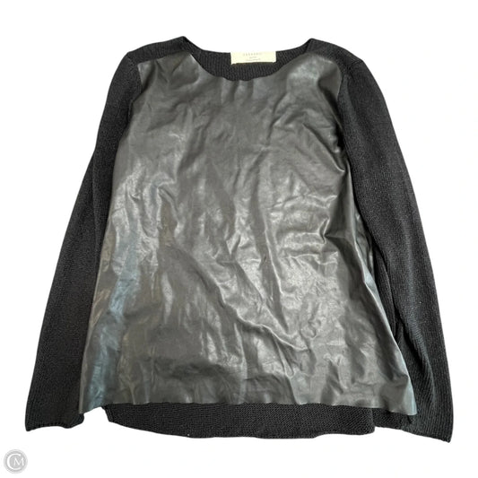 Top Long Sleeve By ZARAKNIT In Black, Size: M