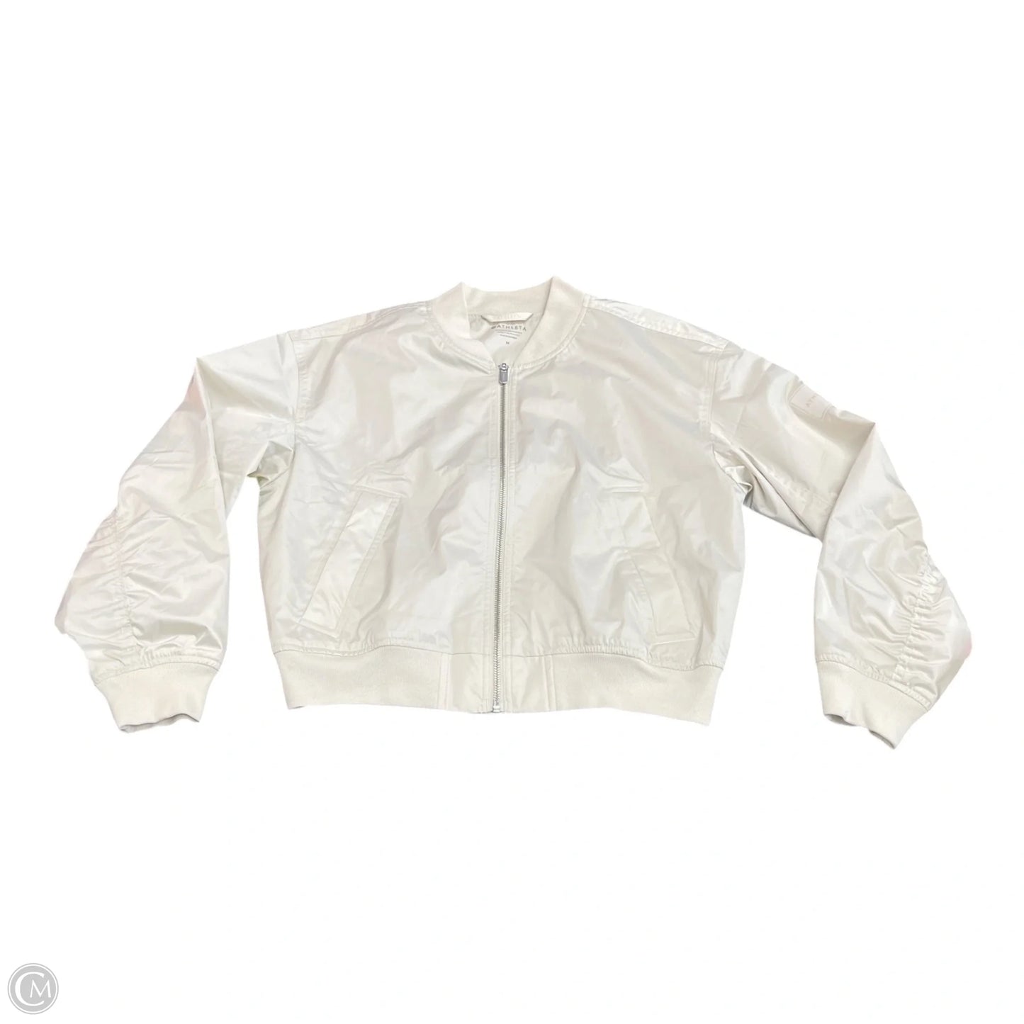 Athletic Jacket By Athleta In Beige, Size: M