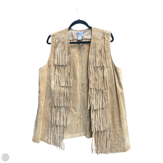 Vest Other By Chicos In Tan, Size: Xl