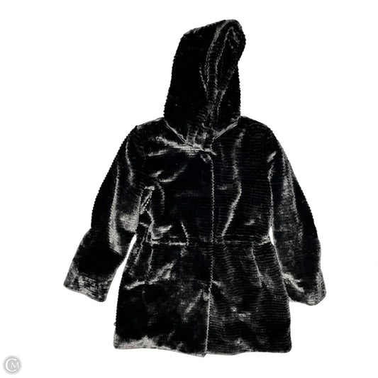 Coat Faux Fur & Sherpa By Cmc In Black, Size: M