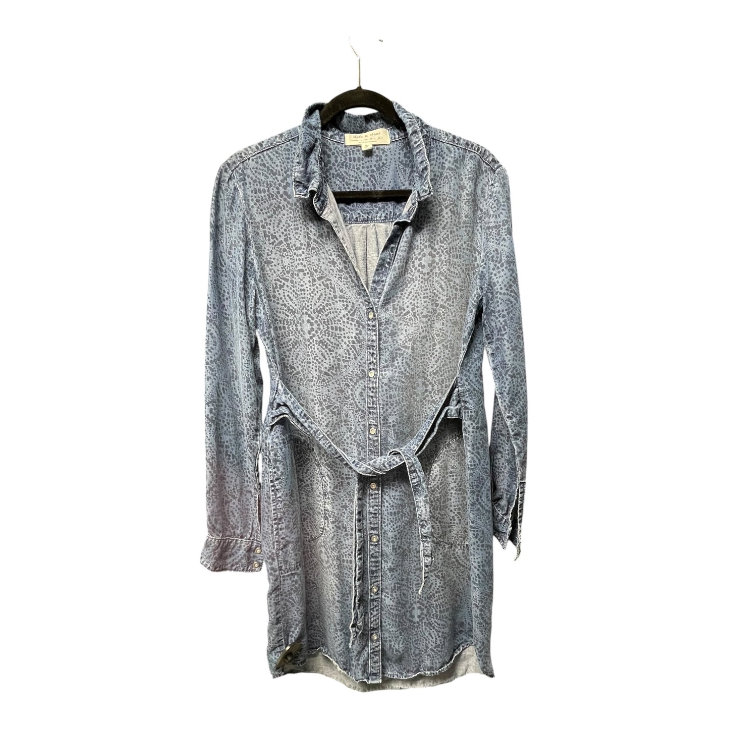 Dress Casual Short By Cloth & Stone In Blue Denim, Size: M