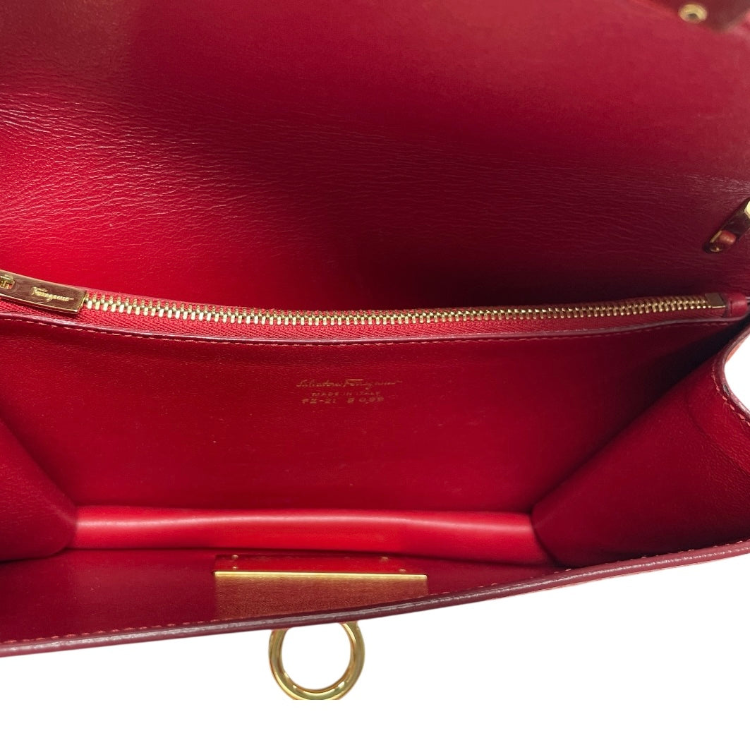 Handbag Luxury Designer By Ferragamo, Size: Medium