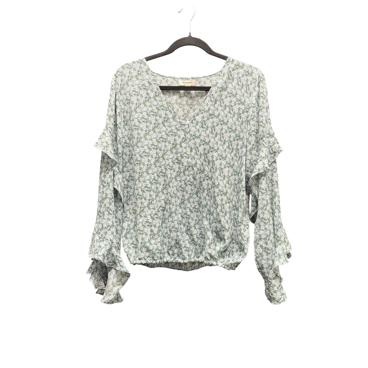 Top Long Sleeve By Max Studio In Floral Print, Size: L