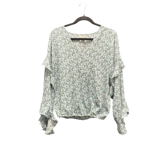 Top Long Sleeve By Max Studio In Floral Print, Size: L