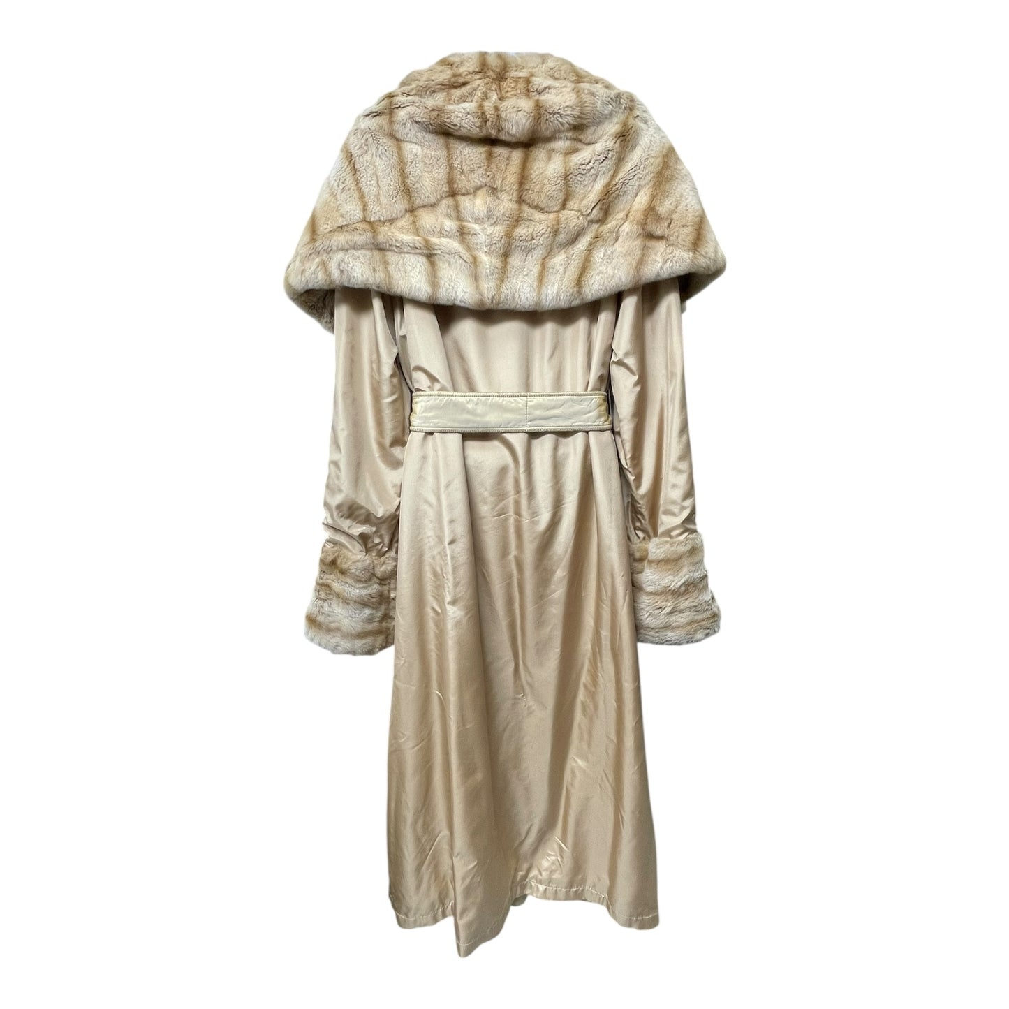 Coat Luxury Designer By Fendi In Tan, Size: M
